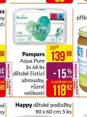 Teta Pampers vlhčené ubrousky nabídka