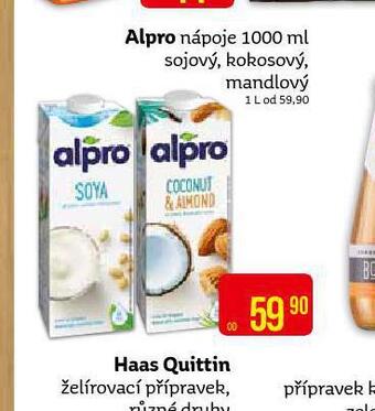 Teta Alpro nápoje nabídka
