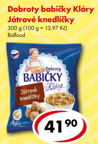 CBA Dobroty babičky Kláry Játrové knedlíčky 300g nabídka