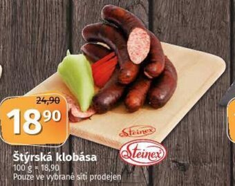 Coop Štýrská klobása 100 g nabídka