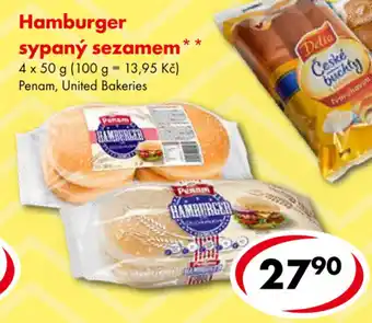 CBA Hamburger sypaný sezamem 4 x 50 g nabídka
