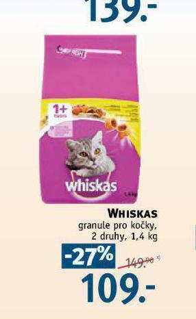 Rossmann Whiskas granule pro kočky nabídka