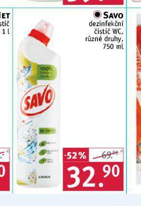 Rossmann Savo dezinfekční čistič nabídka