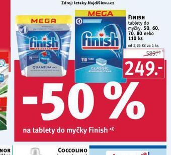 Rossmann Finish tablety do myčky nabídka