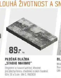 OBI Plošná dlažba stadio marmo nabídka