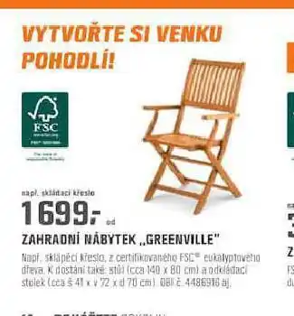 OBI Zahradní nábytek greenville nabídka