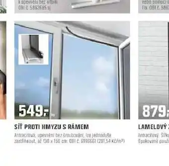 Síť proti hmyzu s rámem