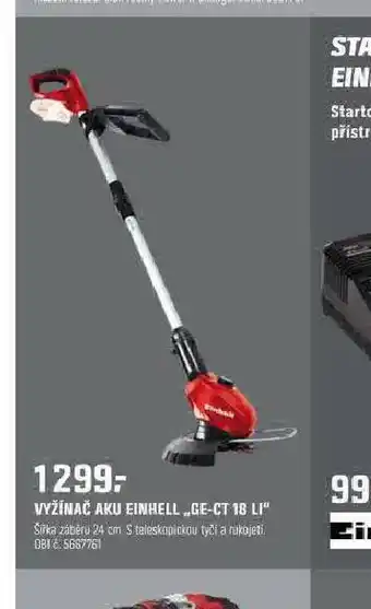 OBI Vyžínač aku einhell nabídka