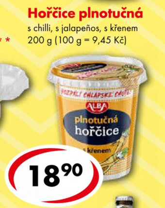 CBA Hořčice plnotučná 200 g nabídka