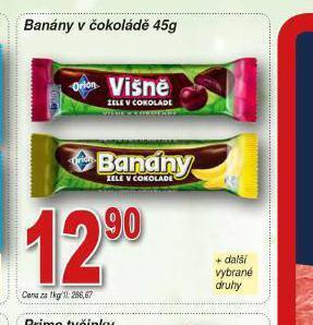 Lidl Banány v čokoládě nabídka