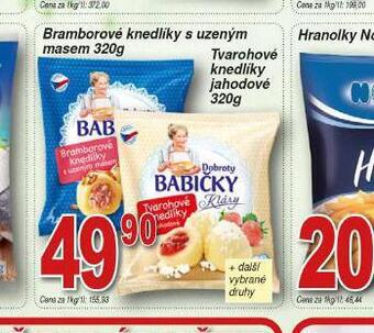 Lidl Bramborové knedlíky s uzeným masem nabídka