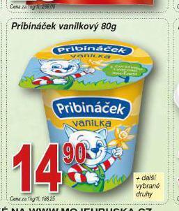 Lidl Pribináček vanilkový nabídka