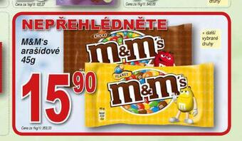 Lidl M&m´s arašídové nabídka