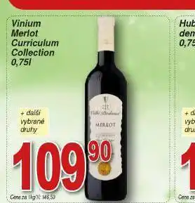 Lidl Vinium merlot curriculum collection nabídka