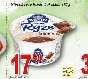 Lidl Mléčná rýže kunín čokoláda nabídka