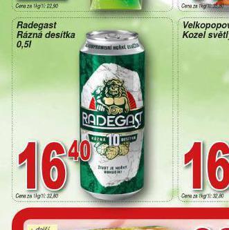 Lidl Pivo radegast rázná 10 nabídka