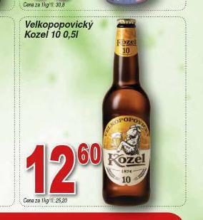 Lidl Pivo velkopopovický kozel 10 nabídka