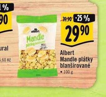 Jip Albert mandle plátky blanšírované nabídka