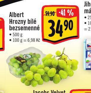 Jip Hrozny bílé bezsemenné nabídka