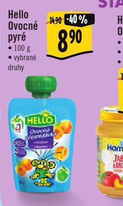 Jip Hello ovocné pyré nabídka