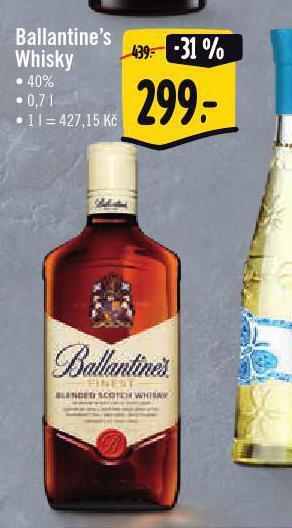 Jip Ballantine´s whisky nabídka