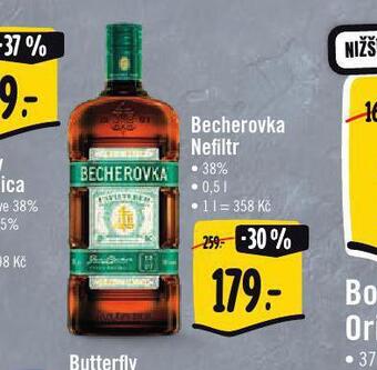 Jip Becherovka nefiltr nabídka