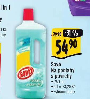 Jip Savo na podlahy a povrchy nabídka