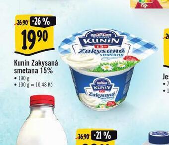 Albert Kunín zakysaná smetana nabídka