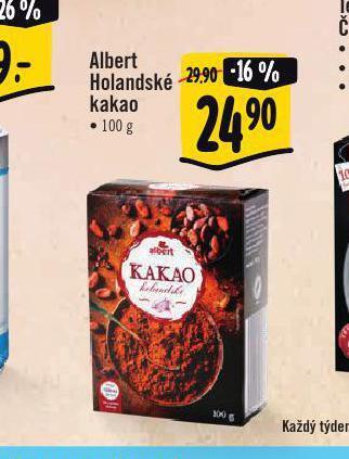 Albert Holandské kakao nabídka