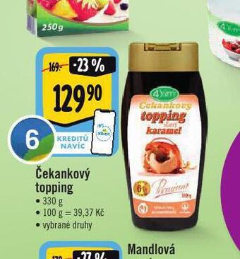 Albert Čekankový topping nabídka