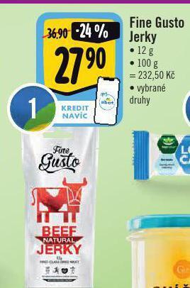 Albert Fine gusto jerky nabídka