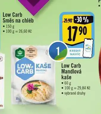 Albert Low carb mandlová kaše nabídka