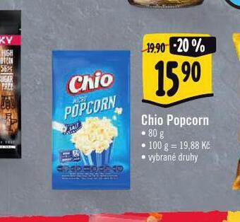 Albert Chio popcorn nabídka