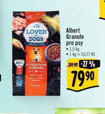 Albert Granule pro psy nabídka