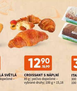 Terno Croissant s náplní nabídka