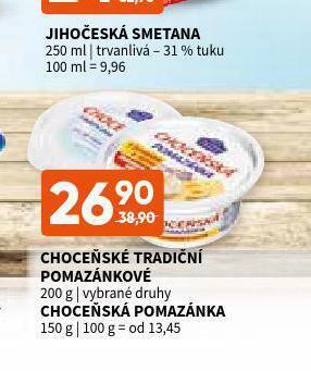 Terno Choceňské tradiční pomazánkové nabídka