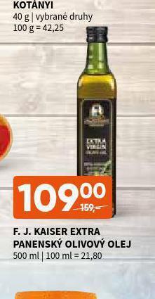 Terno F.j.kaiser extra panenský olivový olej nabídka