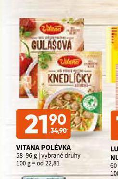 Terno Vitana polévka nabídka