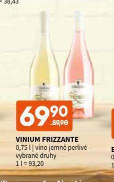 Terno Vinium frizzante nabídka