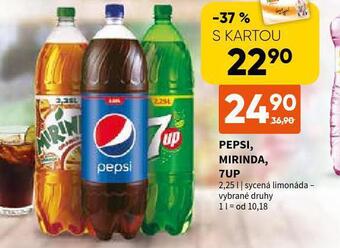 Terno Pepsi, mirinda, 7up nabídka