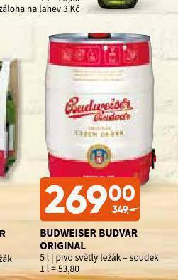 Terno Pivo budweiser budvar nabídka