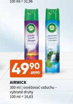 Terno Airwick osvěžovač vzduchu nabídka