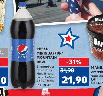 Kaufland Pepsi / 7up / mirinda / mountain dew nabídka