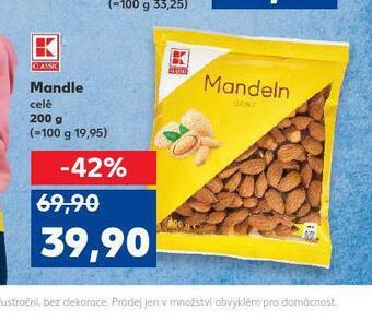 Kaufland Mandle celé nabídka