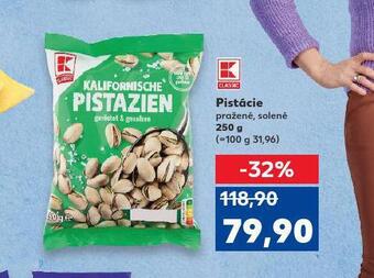 Kaufland Pistácie pražené, solené nabídka