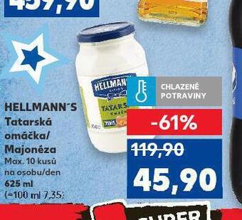 Kaufland Hellmann´s tatarská omáčka, majonéza nabídka