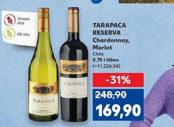Kaufland Tarapaca reserva merlot nabídka
