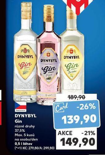 Kaufland Dynybyl gin nabídka