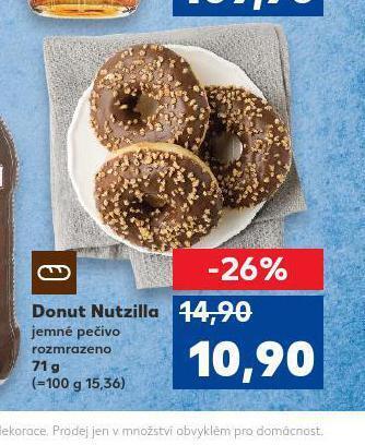 Kaufland Donut nutzilla nabídka