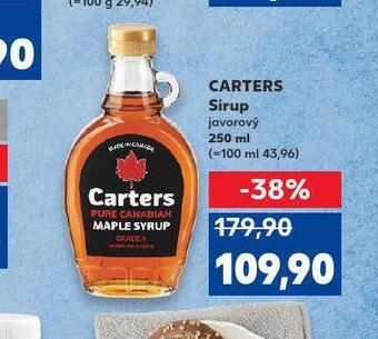 Kaufland Cartes sirup nabídka